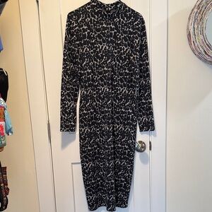 Ted Baker Monochrome Long Sleeve Dress size 3